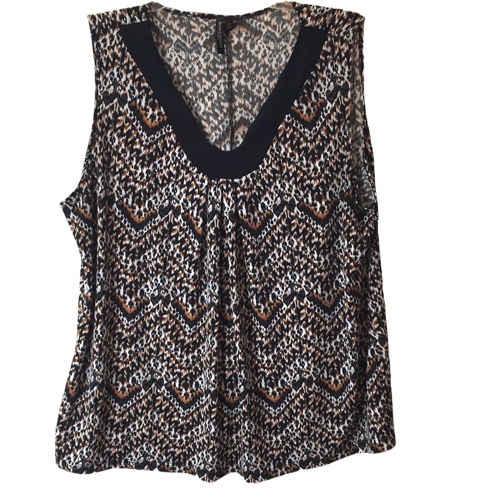 Susan Lawrence V-neck Sleeveless Top
